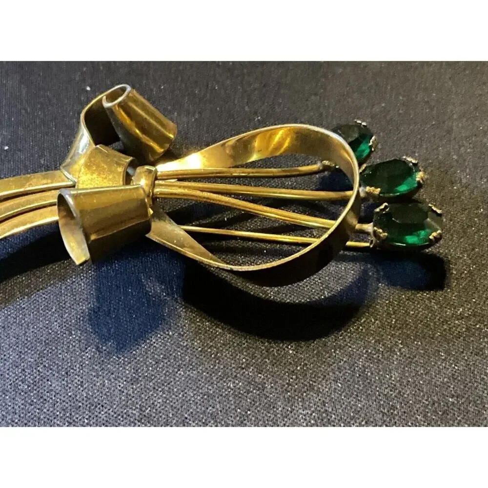 Vintage 925 Silver Vermile Coro Brooch